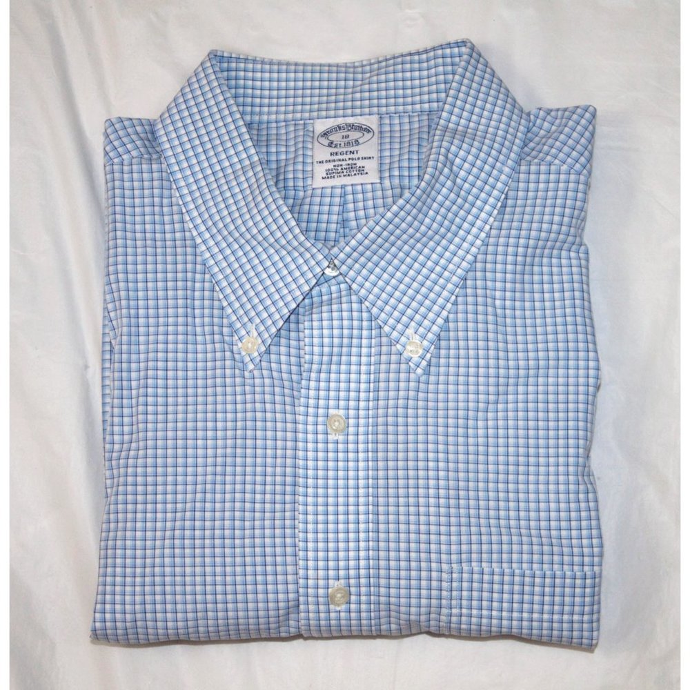 Brooks Brothers 1818 Regent Mens Short Sleeve Butt - Picture 4 of 5